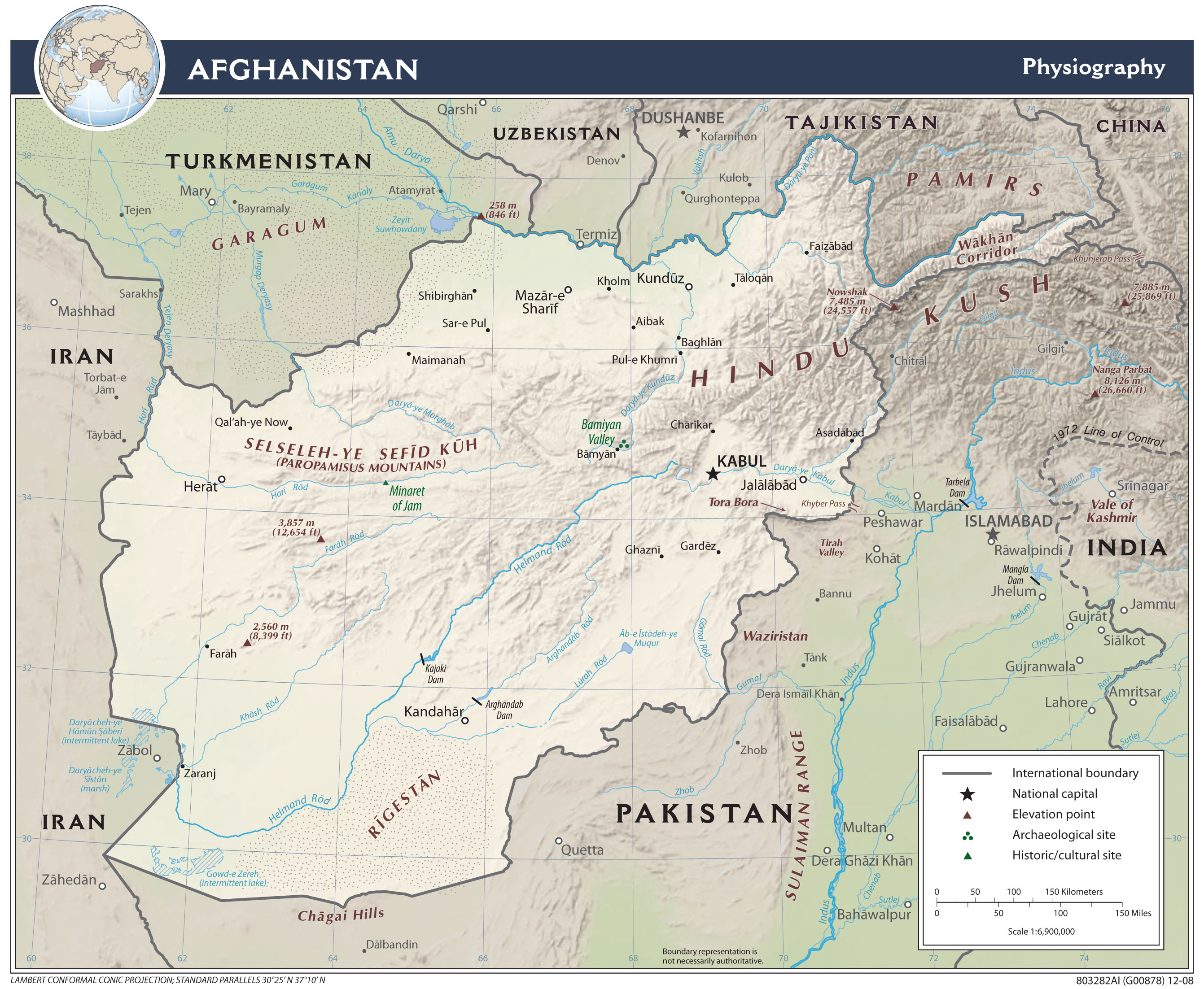 Map of Afghanistan (CIA) - Afghanistan News