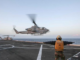 An AH-1W Super Cobra from 22nd Marine Expeditionary Unit lands on a Navy ship in the Mediterranean Sea. The helicopters have been taking part in Operation Odyssey Lightning - the campaign against ISIS in Libya. (Photo USMC by SGT Ryan Young, Nov 18, 2016).