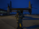 An Air Commando from the 321st STS - Special Tactics Squadron prepares for parachute jump from CV-22 Osprey. (Photo by SSgt Victoria H. Taylor, USAF, 14 Dec 2016).
