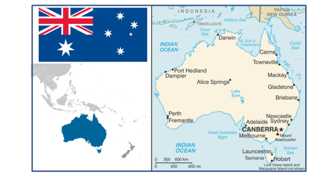 Map of Australia