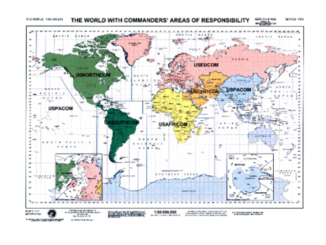 Map of Combatant Command. Source DoD 2016