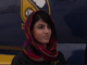 Niloofar Rahmani, first female fixed-wing pilot in the Afghan Air Force. (Photo from video by Ryan M. Harper, Navy Media, 11 Mar 2015.)