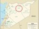 Map depicting location of Raqqa, Syria. (Based on CIA admin map 2007).
