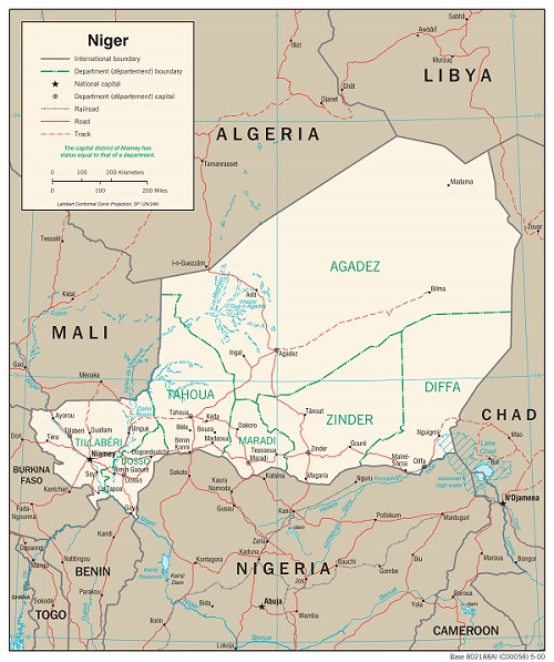 Map of Niger