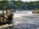 Small Boat Team 22 performs a simulated hot extraction utilizing Special Operations Craft Riverine. Photo by Angela Fry, NSCITTS, Sep 7, 2018.