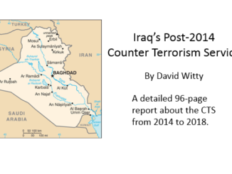 Iraq's Post-2014 Counter Terrorism Service, by David M. Witty, October 2018, The Washington Institute