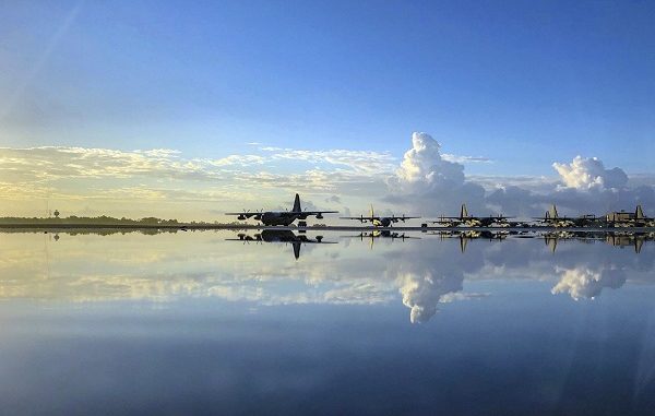 AC-130s on airstrip Hurlburt Field