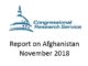 CRS Report on Afghanistan November 2018