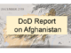 DoD report on Afghanistan December 2018