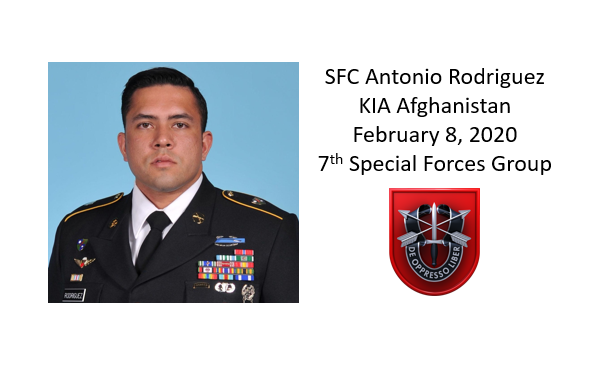 SFC Antonio Rodriquez, 7th Special Forces Group, KIA Afghanistan
