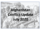 Afghanistan Conflict Update July 2020