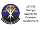 Members of the 21st Special Tactics Squadron receive awards.