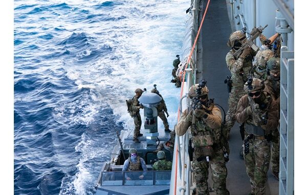 Naval SOF Train in Mediterranean Sea