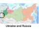 Ukraine and Russia Map