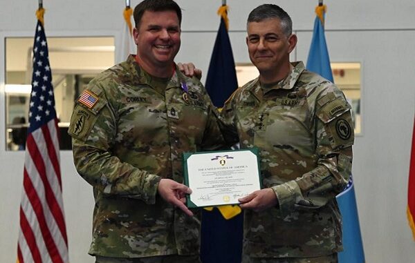 Purple Heart Award Steven Corely