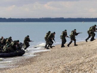 Ukrainian Marines receive training in UK from Royal Marine Commandos. (2023)