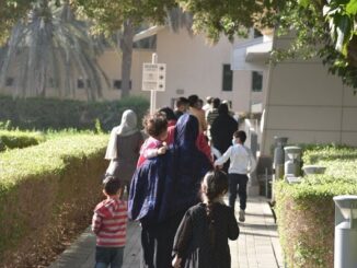 Afghans Interview at U.S. Embassy UAE. Photo posted on Twitter, Feb 3, US Mission to UAE.