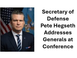 SecDef Pete Hegseth addresses generals at Sep 2025 conference.