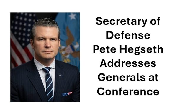 SecDef Pete Hegseth addresses generals at Sep 2025 conference.