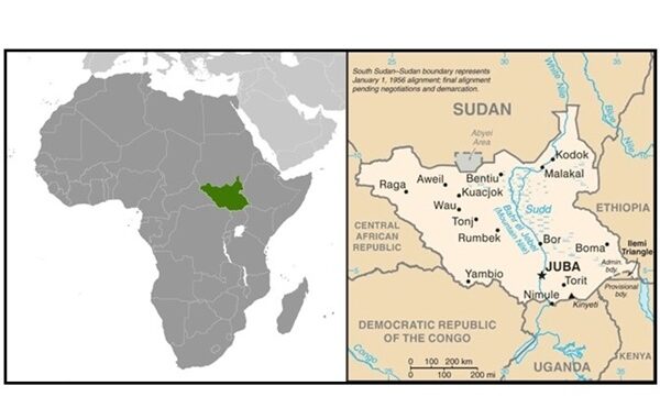 Map South Sudan