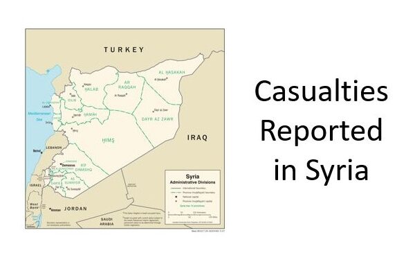 Map - Casualties in Syria
