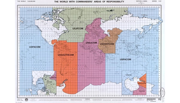 World Map of Unified Commands based on Command Plan of 1999.