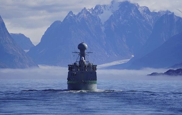 HkDMS Triton (F358) Off Coast of Greenland