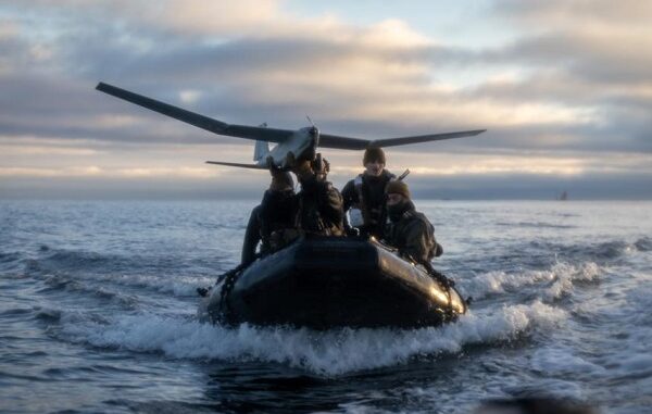 Recon Marines Launch RQ-20 Puma in Finland
