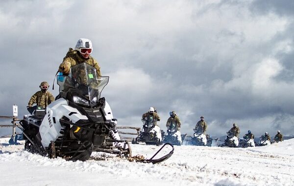 10th SFG on Snowmobiles