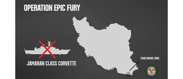 Iranian Corvette Sunk