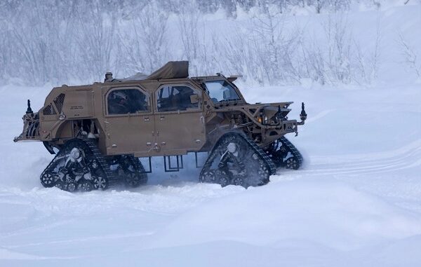 Ground Mobility Vehicle with Snow Tracks