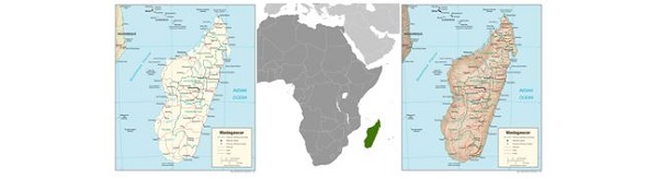 Map Madagascar - Loc Phy Trans CIA 2003