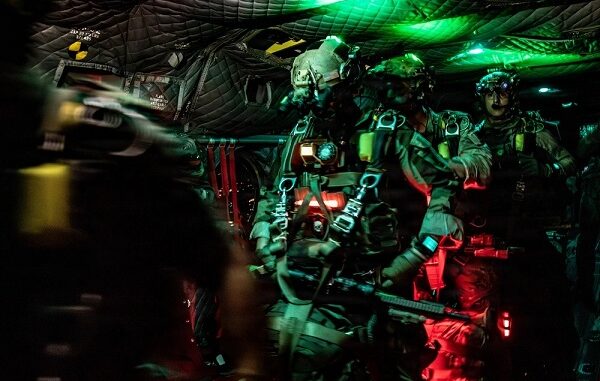 HALO Jumpers Prepare for Jump From CH-47