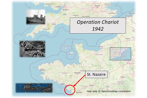 Map Operation Chariot 1942