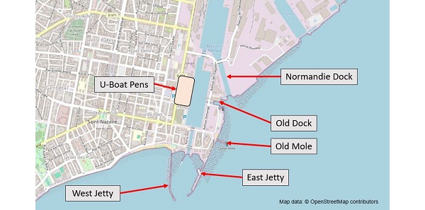 Map Operation Chariot St. Nazaire