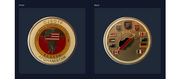 CJSOTF-A Coin Afghanistan