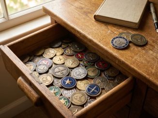 Drawer Full of Challenge Coins