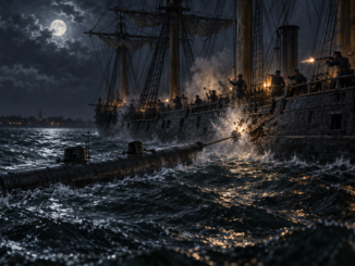 H.L. Hunley Attack on Union Warship