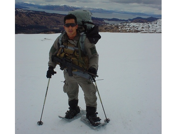 Reynaldo Baviera on Snowshoes