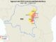 Map M23 Controlled and Contested Areas in DRC